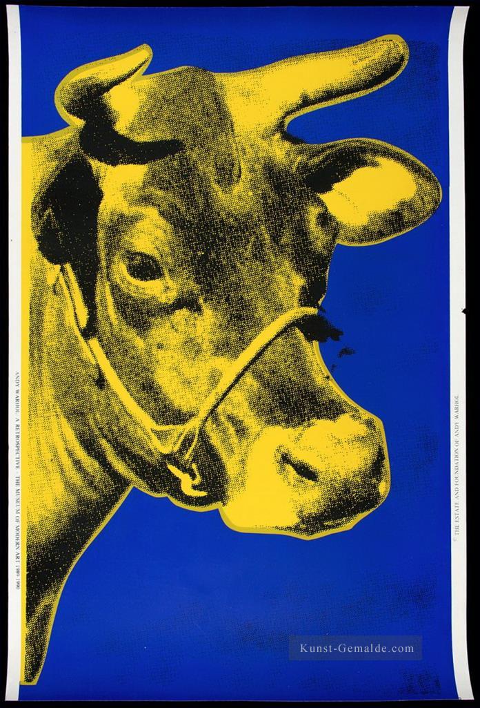Kuh blau Andy Warhol Ölgemälde